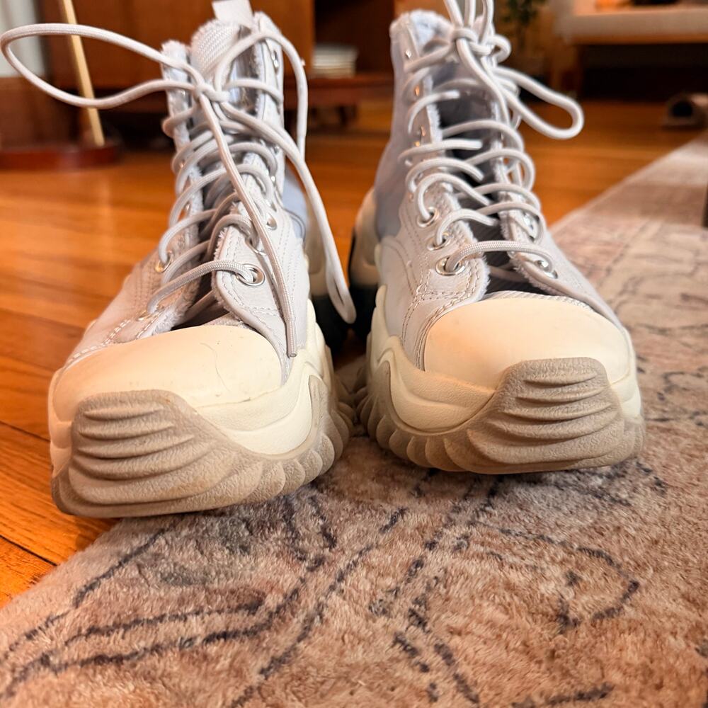Converse Run Star Motion High "Gravel Stone" Chunky Platform Sneakers W10 / M8.5 - Picture 7 of 10